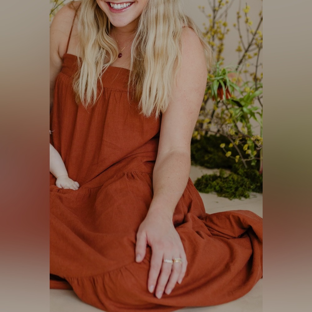 Abercrombie & Fitch. Asymmetrical tiered maxi dress.